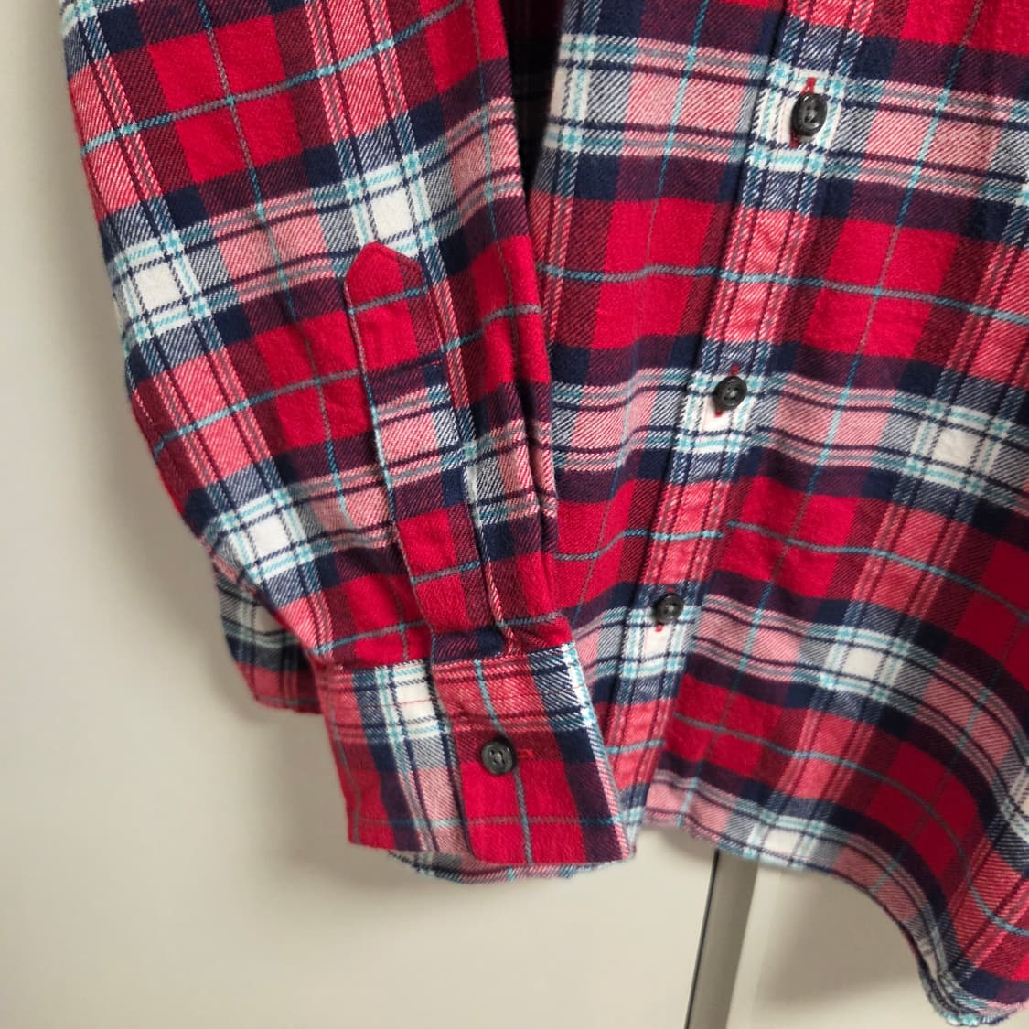 Land's end 플란넬 체크 셔츠 L(100) 상품이미지4