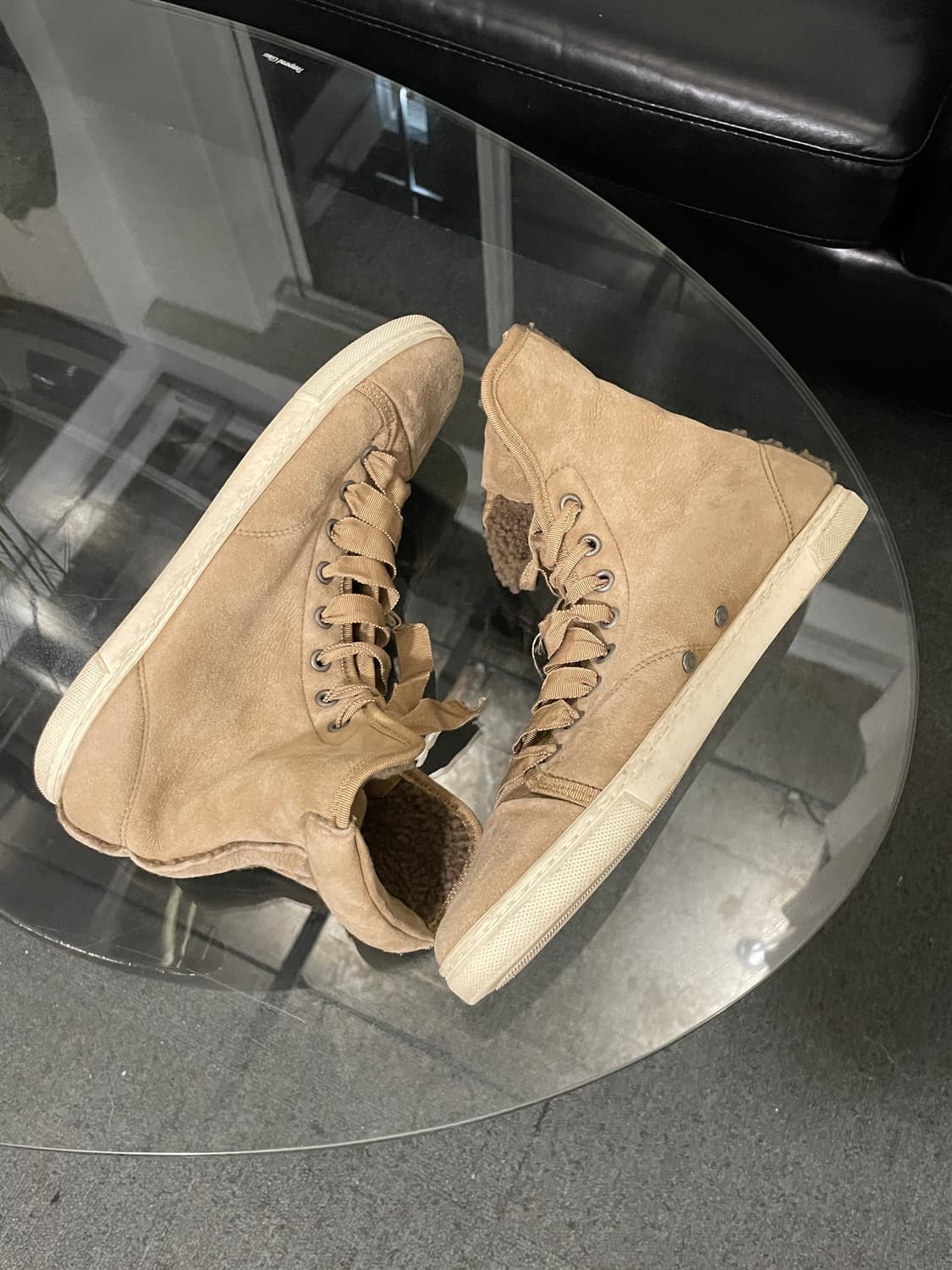 Lanvin suede high top sneakers 상품이미지2