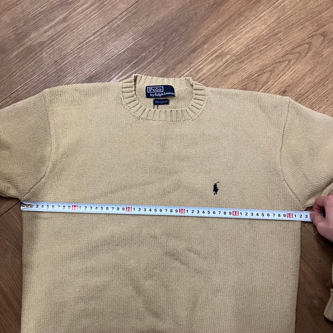 N71 폴로 코튼 니트 베이지 상품이미지5
