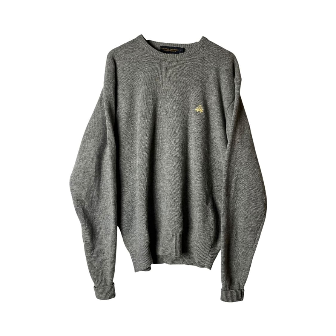 [Brooks Brothers] 브룩스브라더스 로고 램스 울 니트 상품이미지1