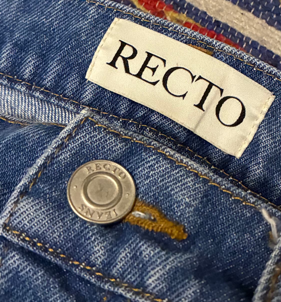 (S)RECTO 렉토 워시드 오가닉 와이드핏 데님팬츠 청바지 상품이미지8