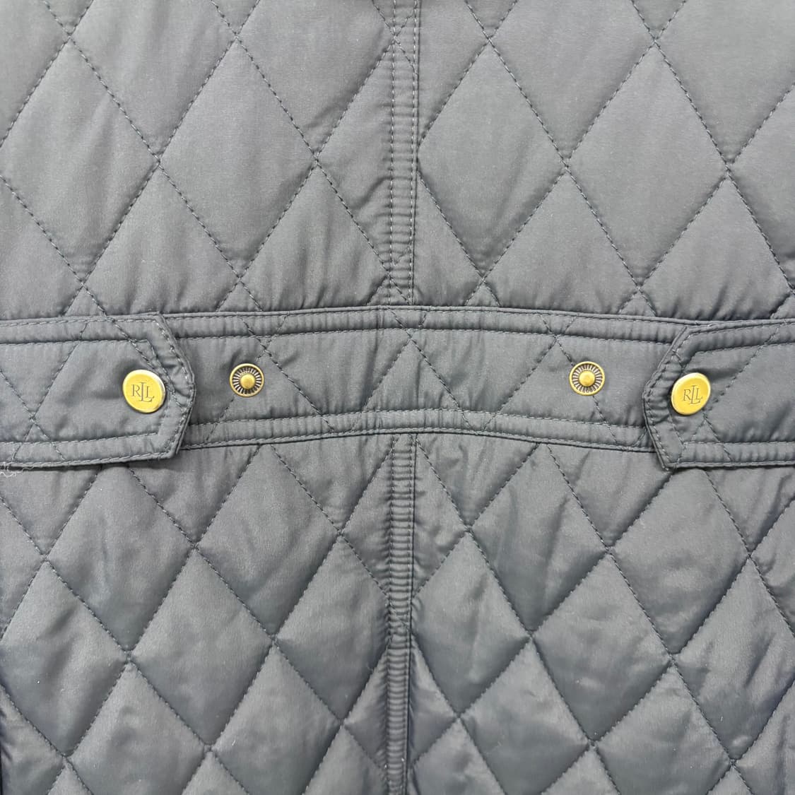 폴로 랄프로렌 퀼팅 자켓 블랙 퍼 카라 여m 상품이미지6