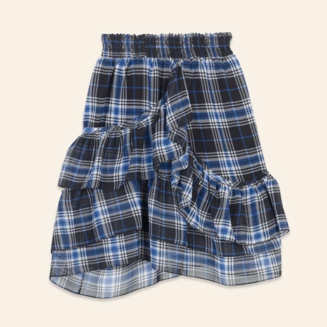 마쥬 maje 란차 블루 체크 셋업 투피스 상품이미지2