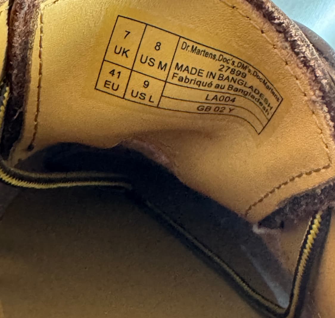 [260] 닥터마틴 1461 크레이지홀스 벡스 상품이미지7