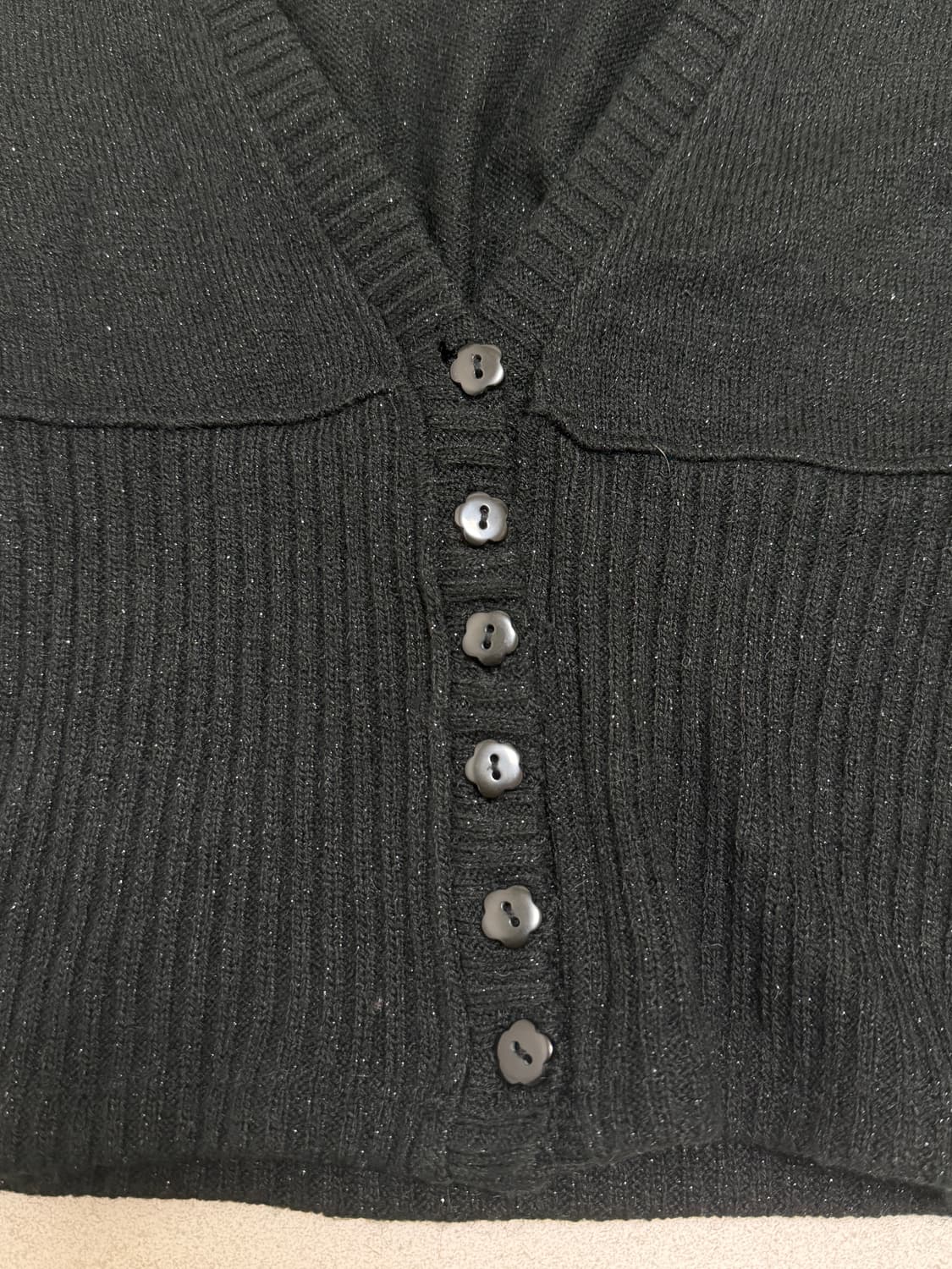 터키 빈티지 글리터 가디건 상품이미지3