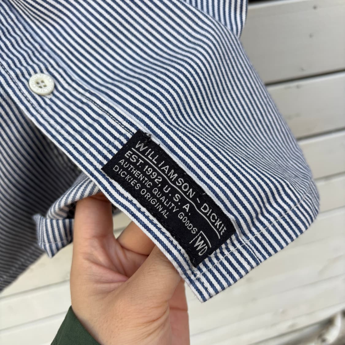 Dickies 디키즈 스트라이프 반팔 워크 셔츠  상품이미지5