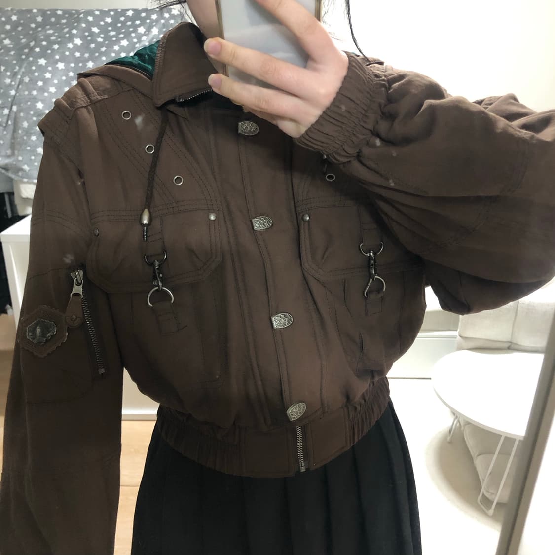 일본 빈티지크롭 유틸리티 점퍼 M 상품이미지6