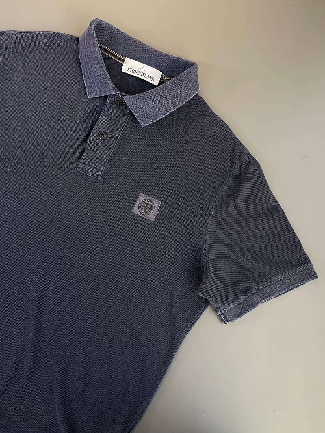 [L] 스톤 아일랜드 PK 카라 반팔 티셔츠 슬림핏 상품이미지4