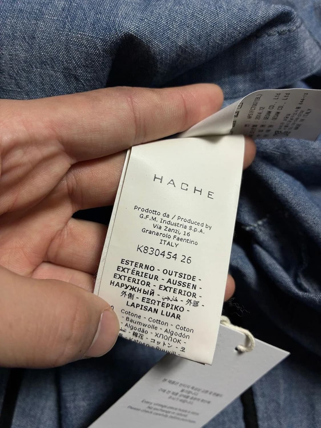 Hache 15SS 핀턱 샴브레이 원피스 R1199 상품이미지6