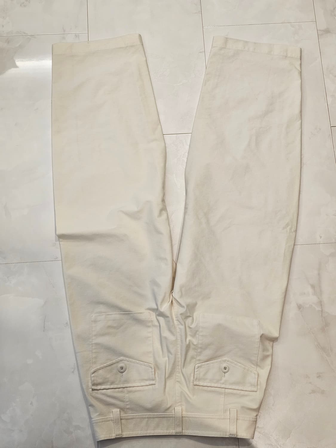 쿨거택포) 유니클로 저지배럴레그팬츠 오프화이트 S 상품이미지10