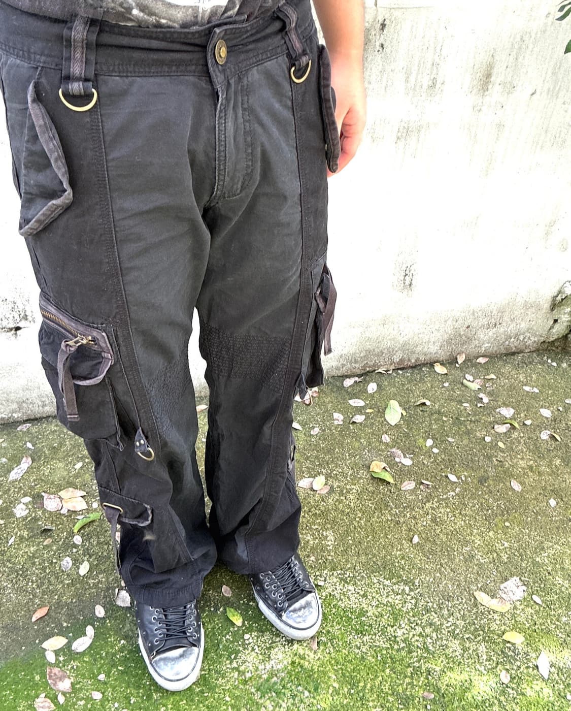 Cook jeans 패널 본디지 카고 팬츠 y2k vkei 상품이미지1