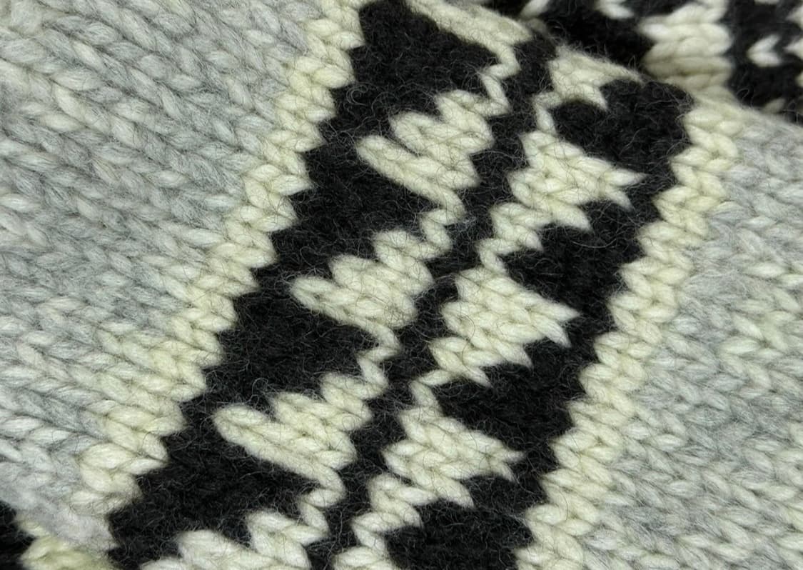 [Made in Canada] 헤비울 코위찬 가디건 (드라이클리닝 완료) 상품이미지5