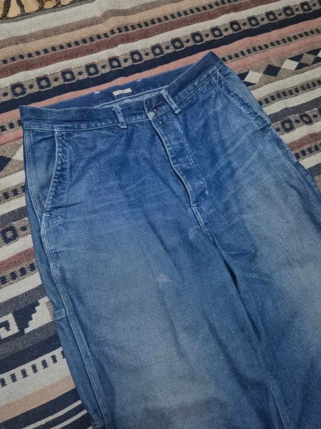 [2]피그벨 PEOPLE 별주 한정판 데님 페인터 트라우저 상품이미지4