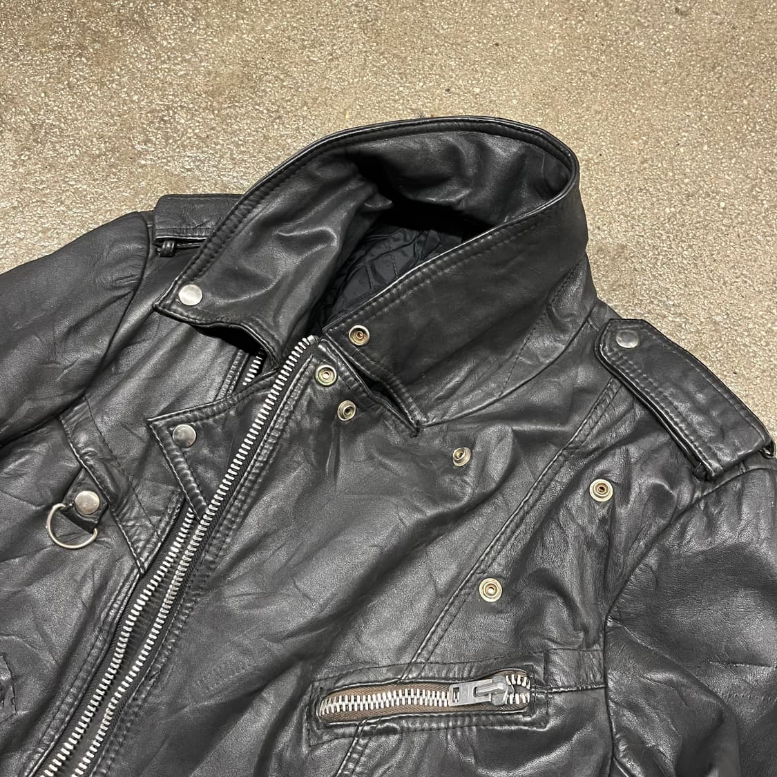 90s 빈티지 더블 라이더 자켓 (100-105) 상품이미지6