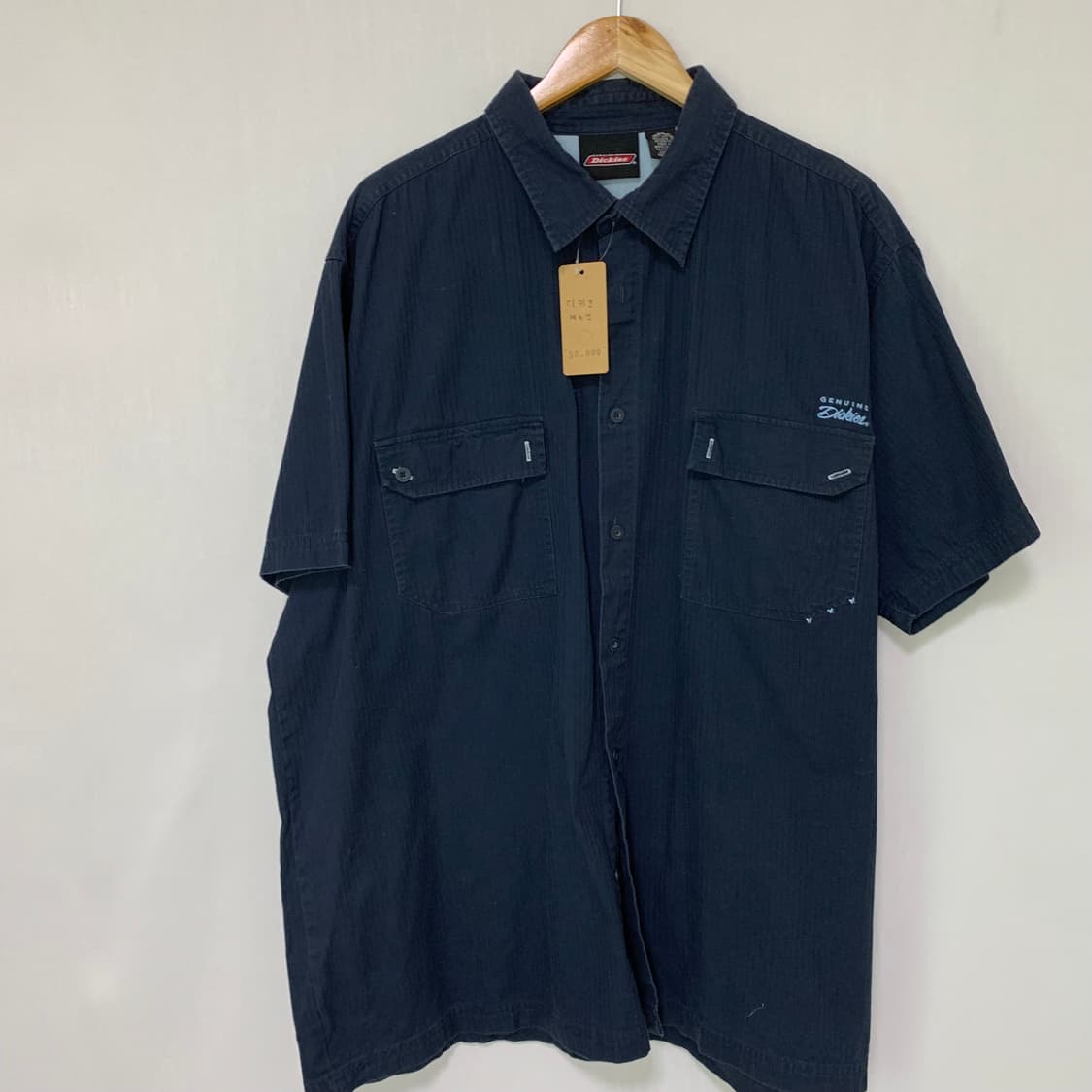 디키즈 제뉴인 네이비 반팔 셔츠 3XL 오버사이즈 빅사이즈 상품이미지2