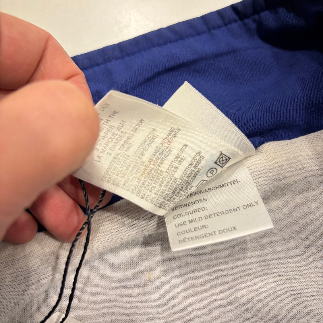 [XL] 90s 아디다스 올드스쿨 블루 바람막이 자켓 C63 상품이미지7