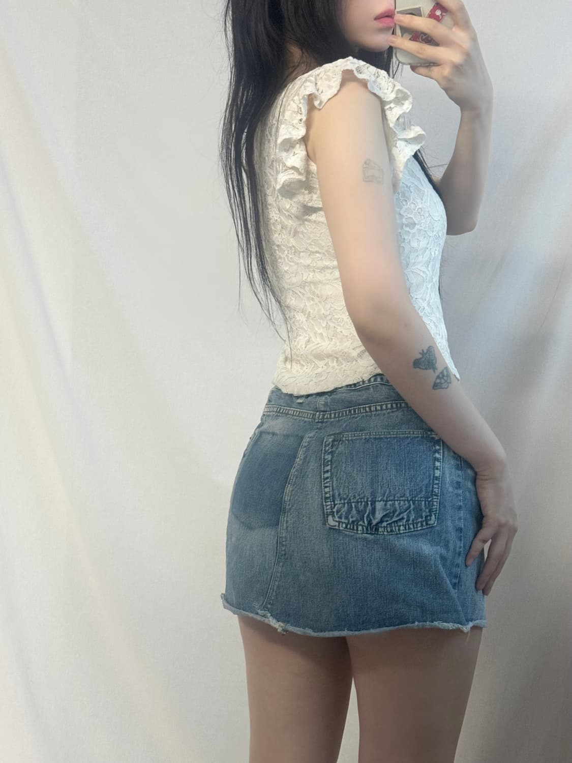 레이스 러플 슬리브 블라우스 상품이미지6