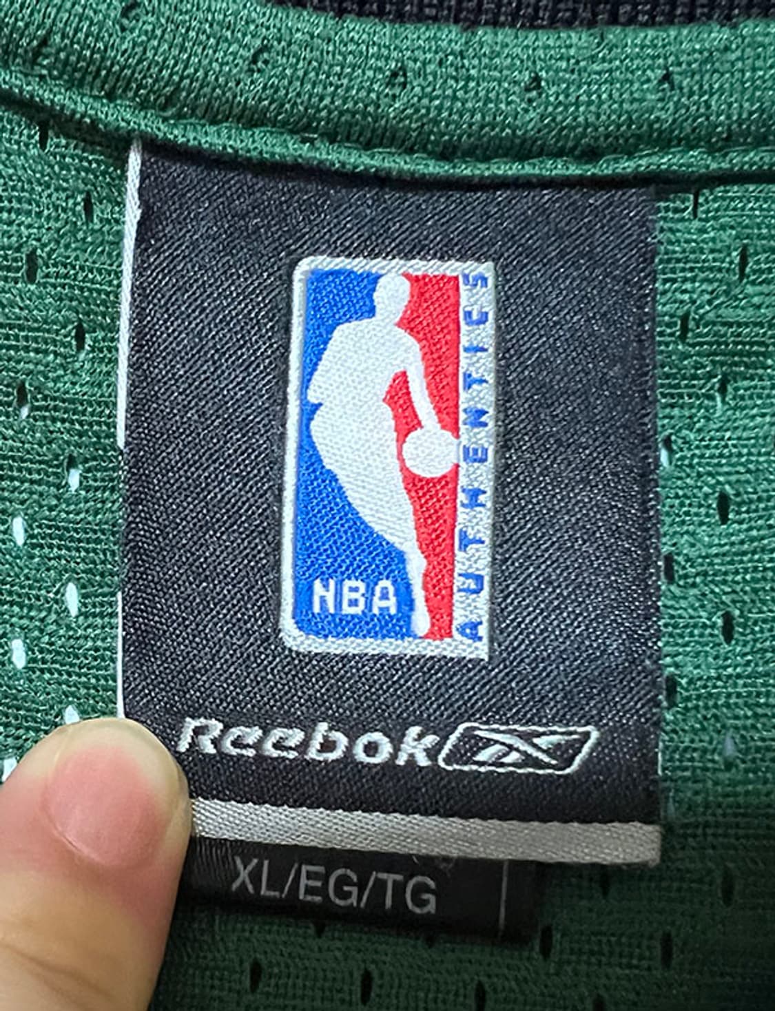 리복 NBA 시애틀 슈퍼소닉스 레이앨런 남자 농구져지 XL 105-110 상품이미지3
