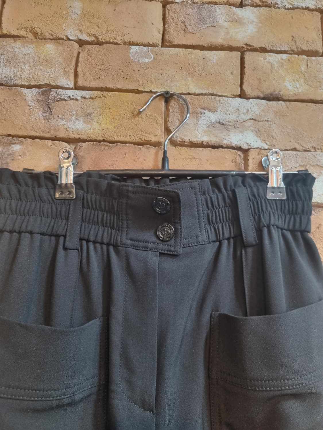 럭키슈에뜨 블랙 슬랙스 팬츠36 상품이미지3