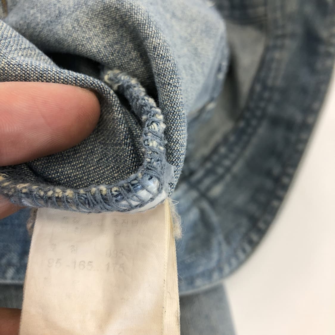 써스데이아일랜드 데님자켓 95 워싱 상품이미지6