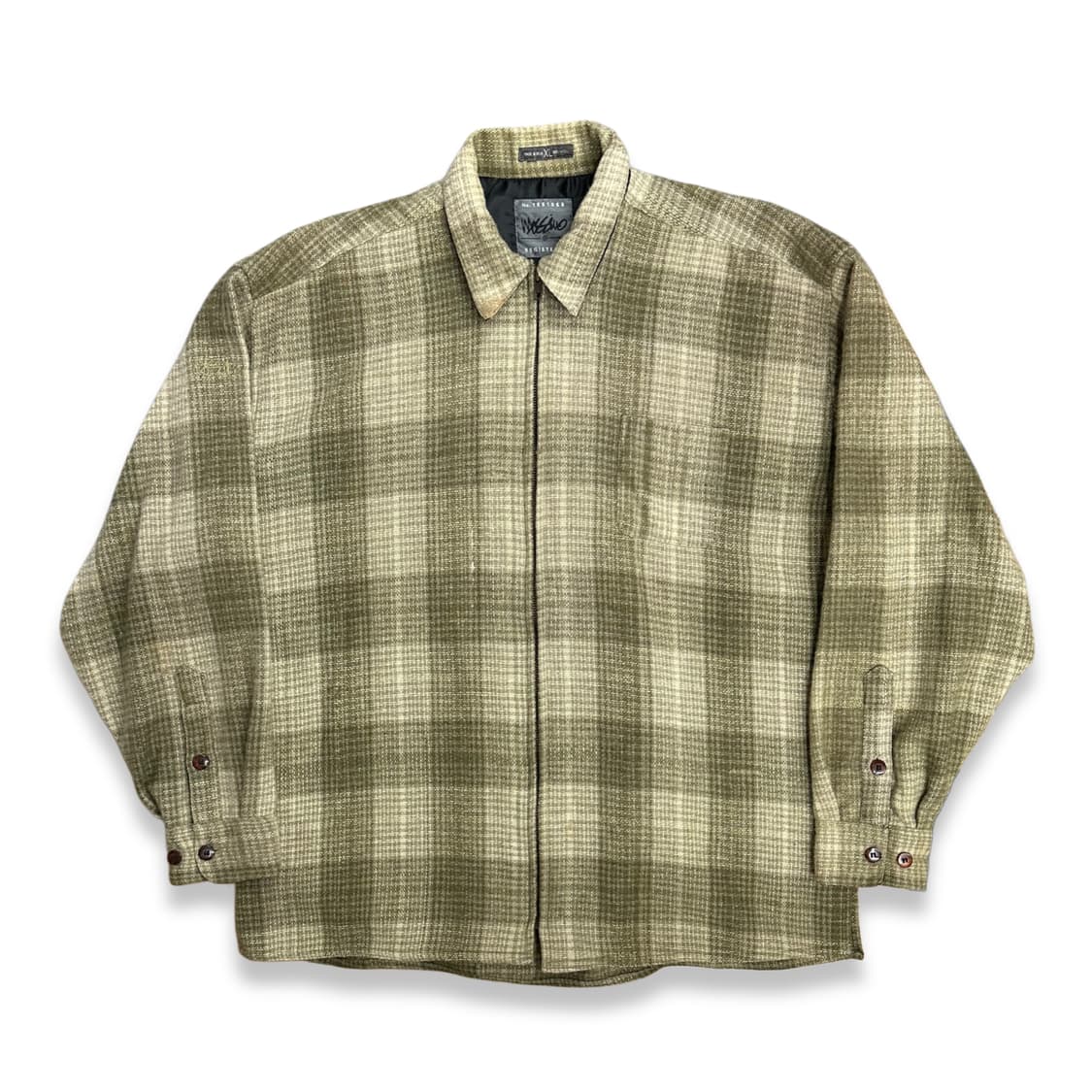 90s Mossimo 울 플란넬 집업 자켓 XL  상품이미지1