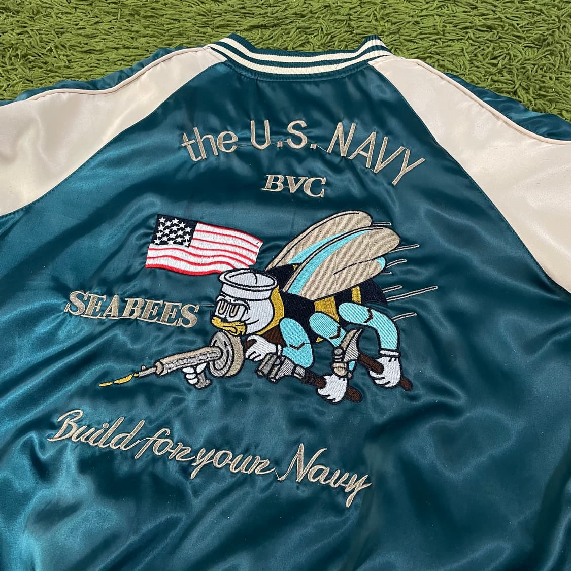 빈티지 리버시블 자수 블루종 상품이미지4