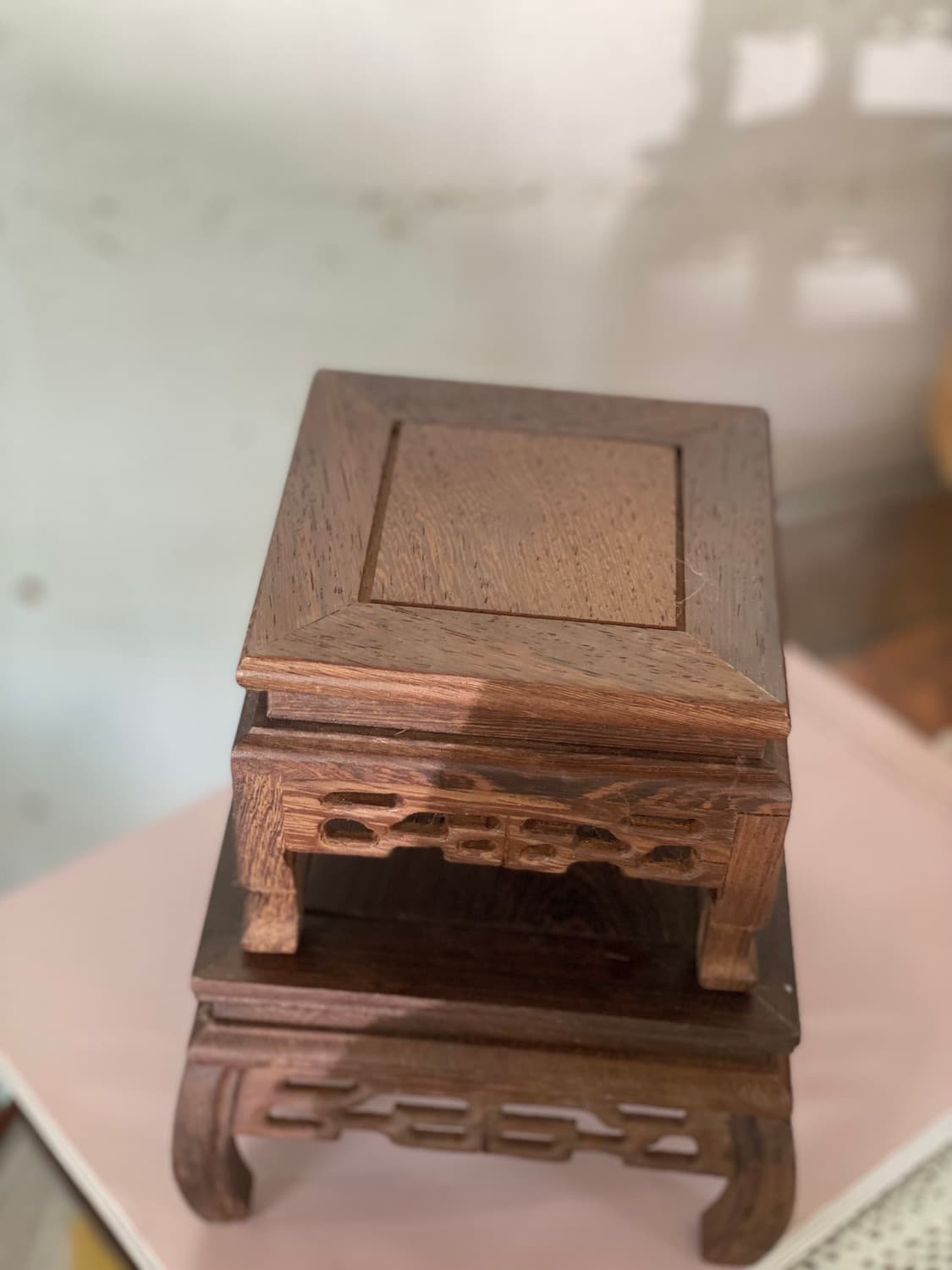 빈티지 일본 나무 미니스툴 좌대 받침대 소품 상품이미지2