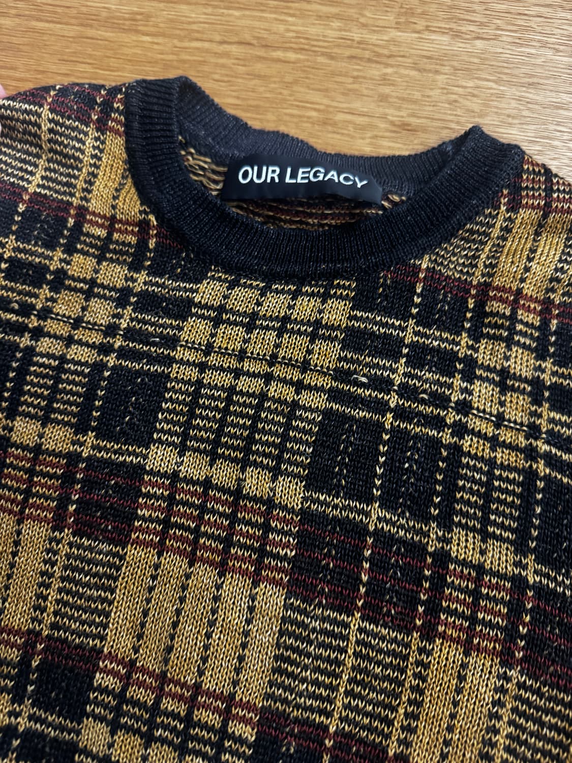 아워레가시 포멀 라운드넥 골드 지저 체크36 상품이미지2