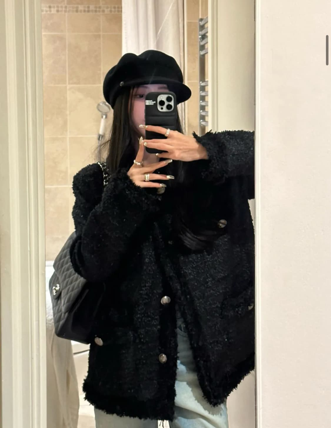 Antique Tweed Jacket (black) 상품이미지1