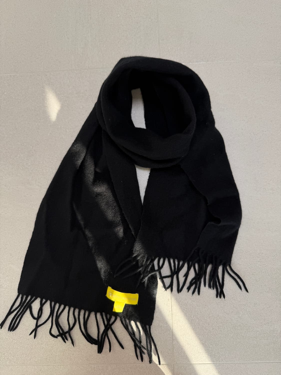 Cashmeer 100 black muffler 상품이미지3