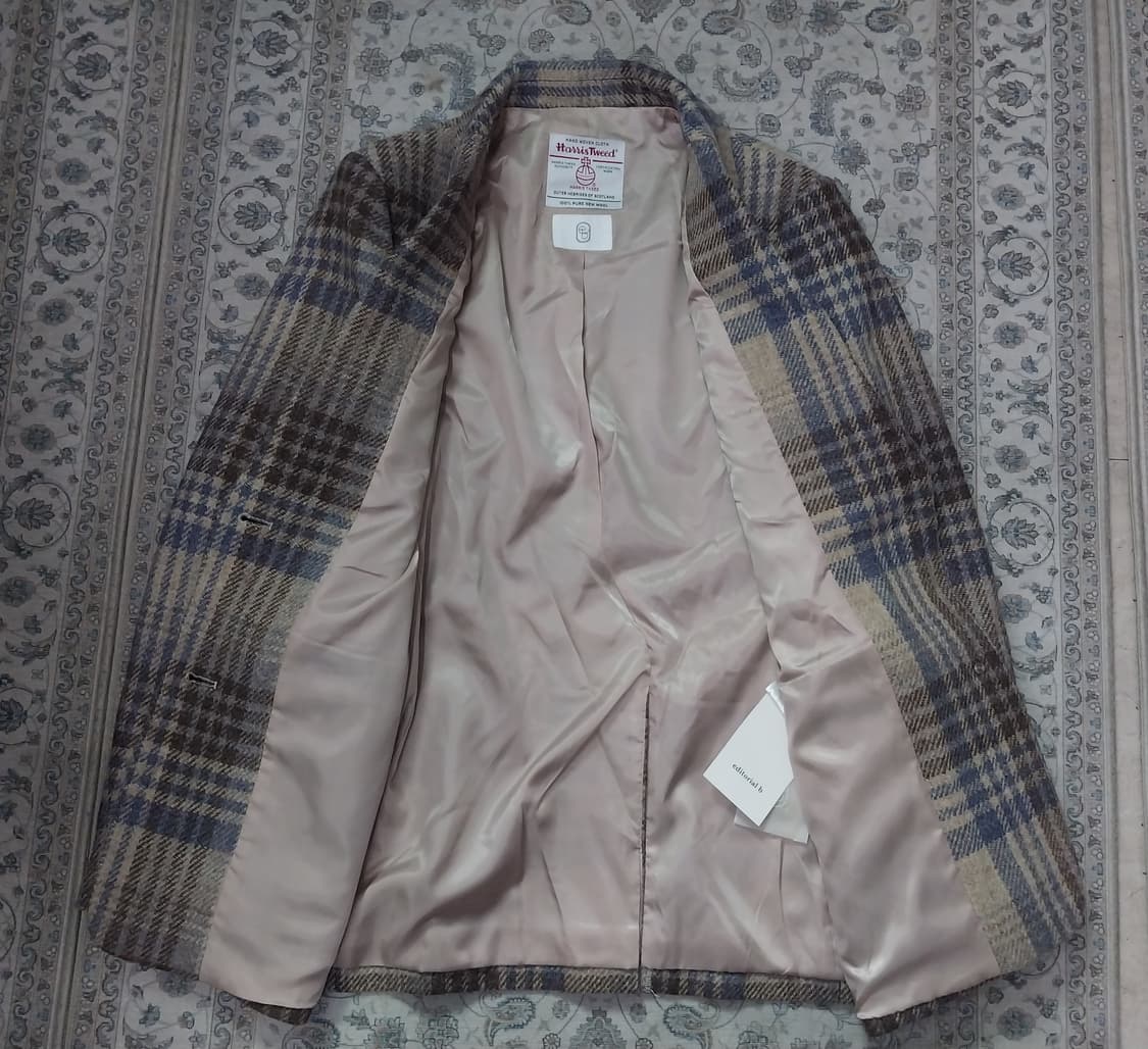 (새상품) 바이미나 해리스트위드 체크 울 자켓 66까지 상품이미지2