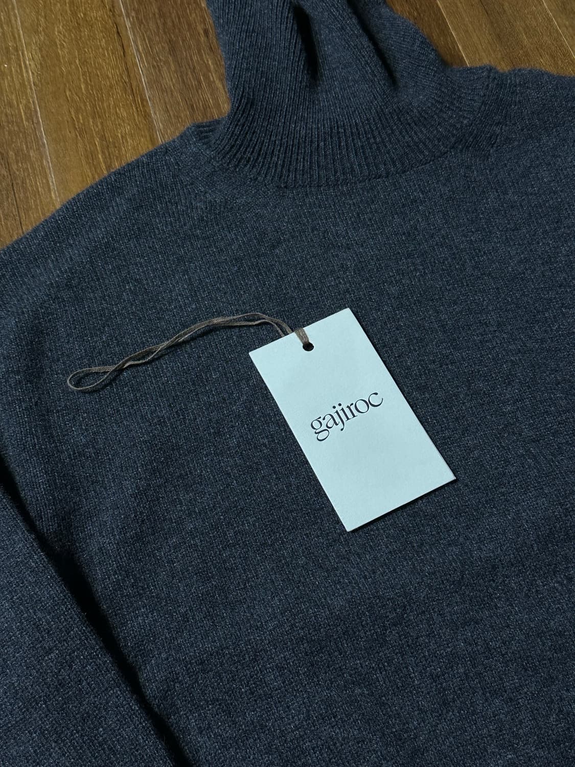 [1] 24fw 가지록 캐시미어 서브마리너 스웨터 차콜 상품이미지4