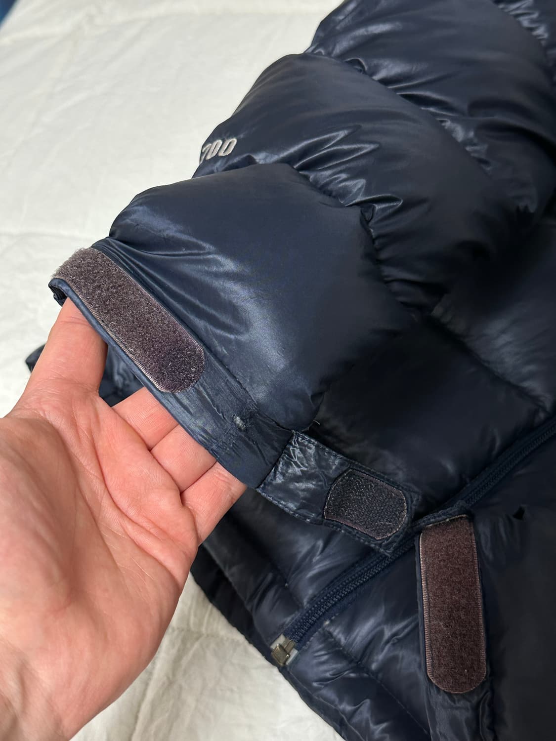 노스페이스 700 구스다운 경량패딩 네이비 90 스몰여성 상품이미지5