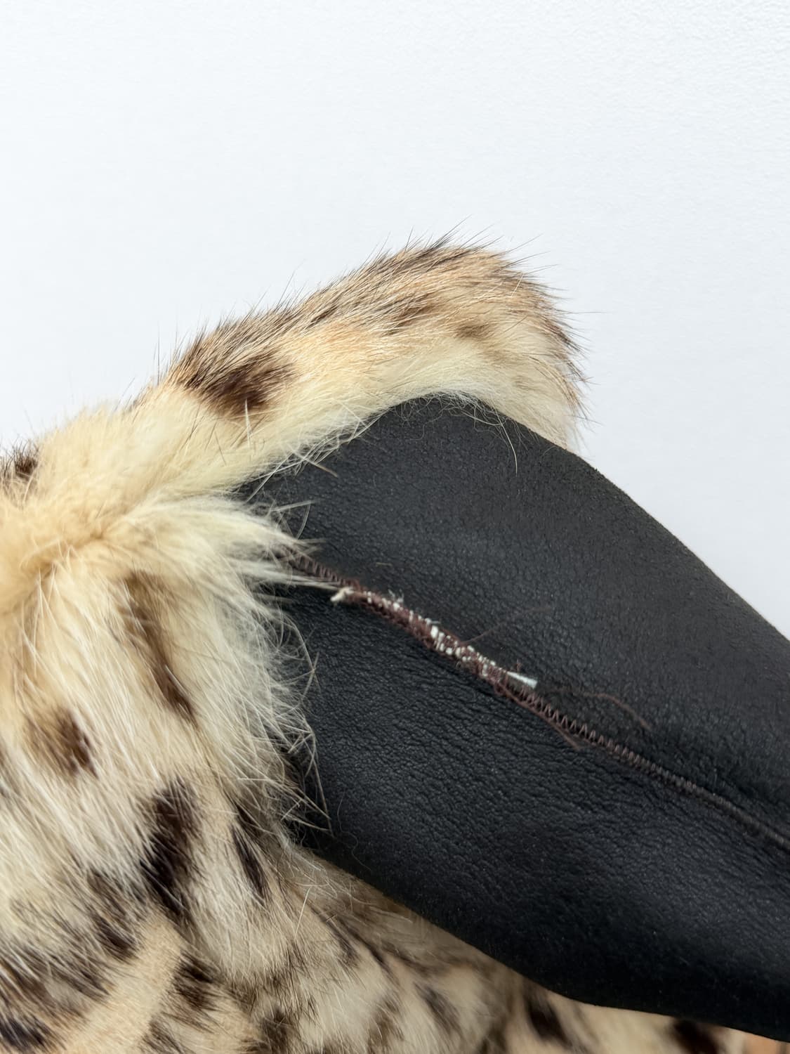 Pellessimo Paris 레오파드 래빗 & 폭스 퍼 리버시블 자켓 상품이미지10