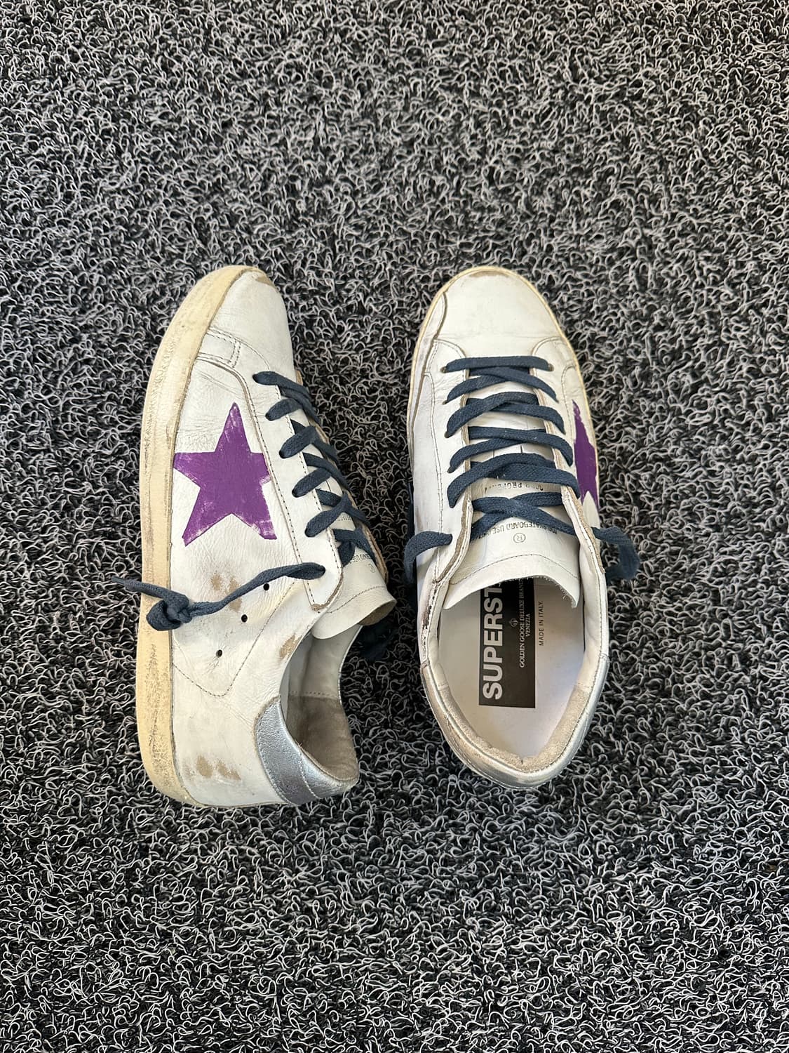 골든구스 슈퍼스타 스니커즈 화이트 퍼플  상품이미지2