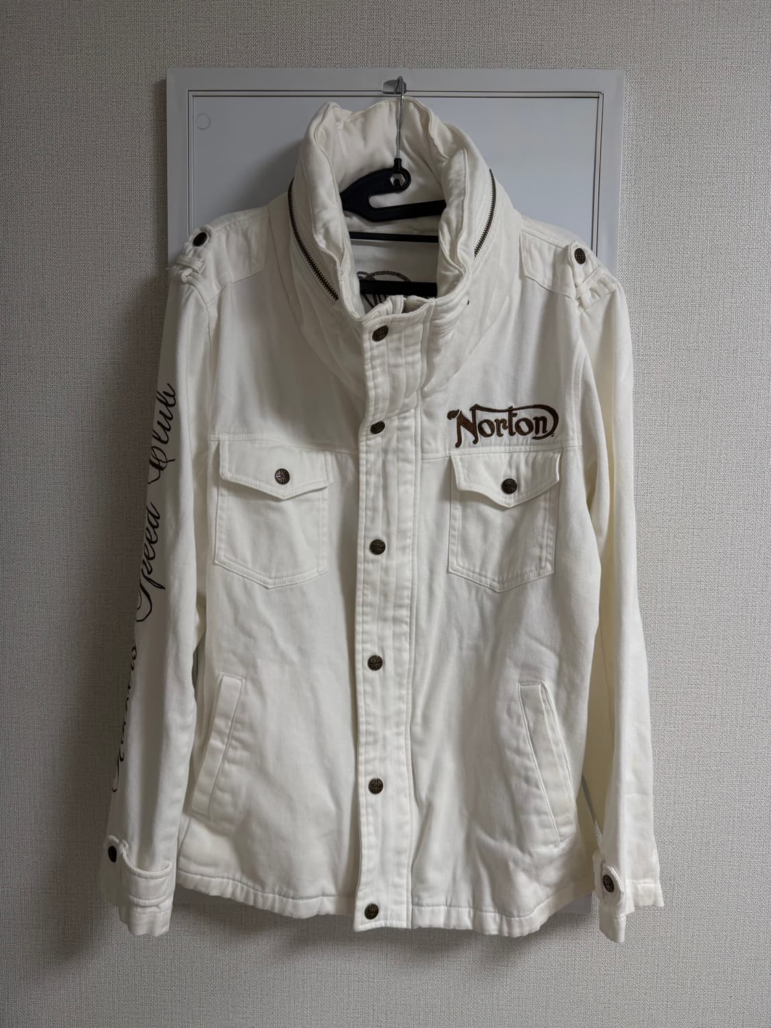 norton vintage 자수 하이넥 자켓 상품이미지2