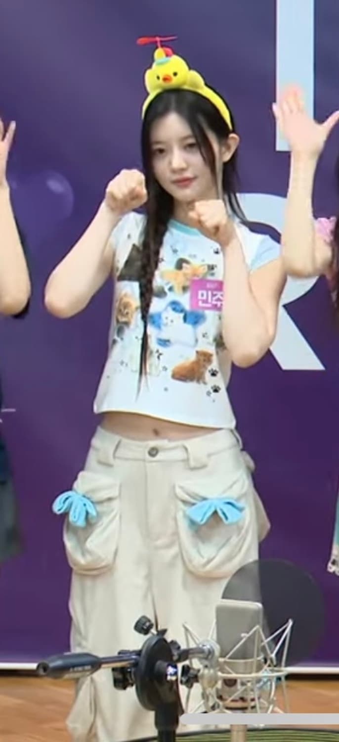 (아일릿 민주 착용) 씨피어스 타올 버뮤다 카고 팬츠 남녀공용 상품이미지2