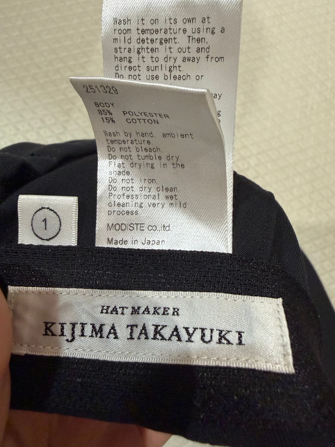 키지마 타카유키 블랙 볼캡 상품이미지6