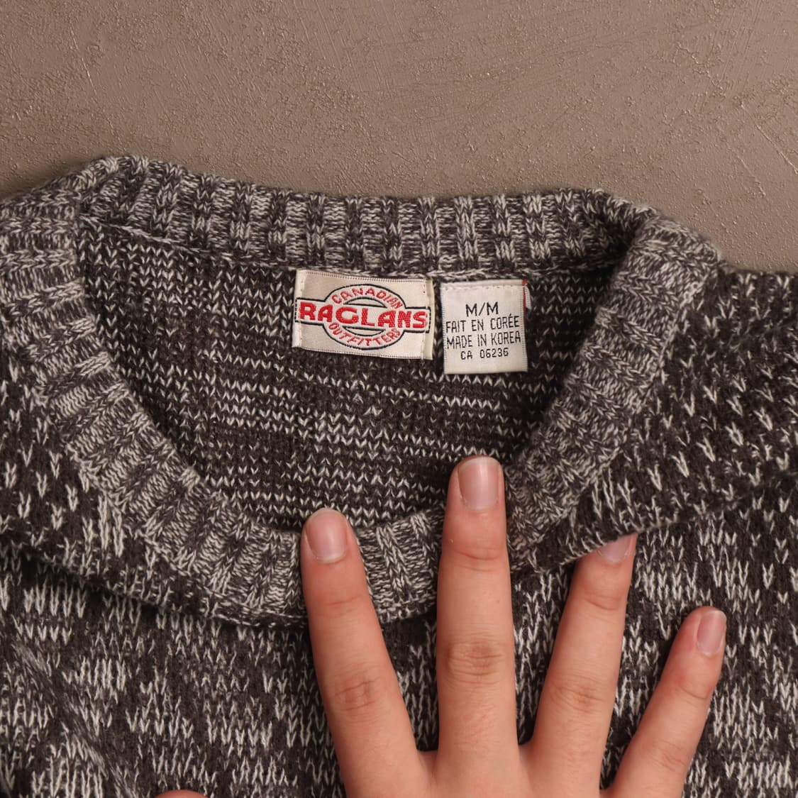 90'S 캐내디언 아웃피터스 패턴 울 니트 A1372 상품이미지3