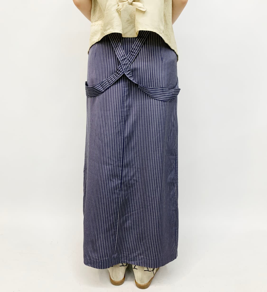 y's 요지 야마모토 스트라이프 서스펜더 스커트 상품이미지4