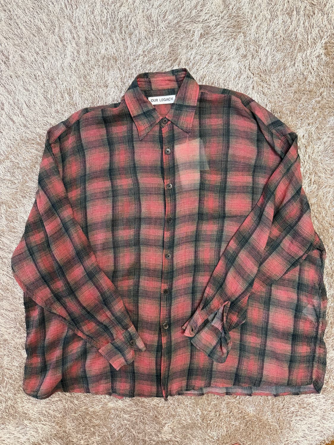 아워레가시 버로우드 빅 럼버체크 셔츠 48 상품이미지4