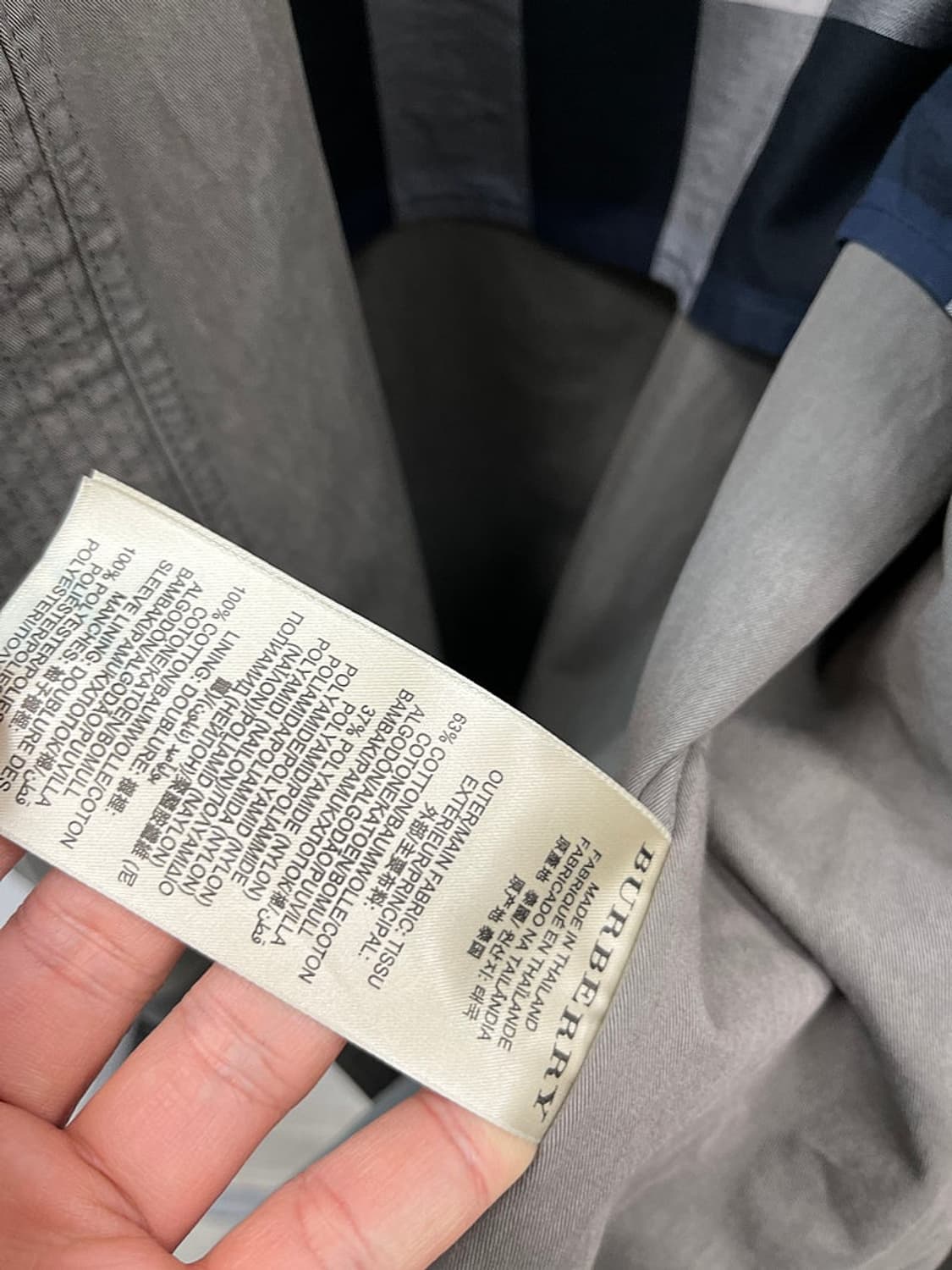 105-110) 버버리 브릿 가먼트 M-1 블루종  상품이미지8