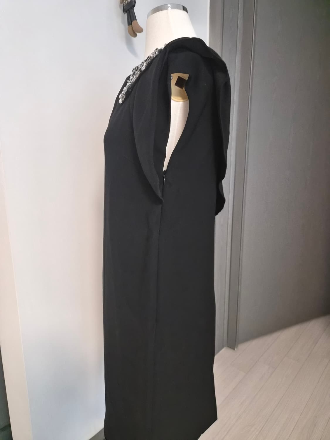 [Marchen] 마르헨 비즈 포인트 블랙 드레스 상품이미지4