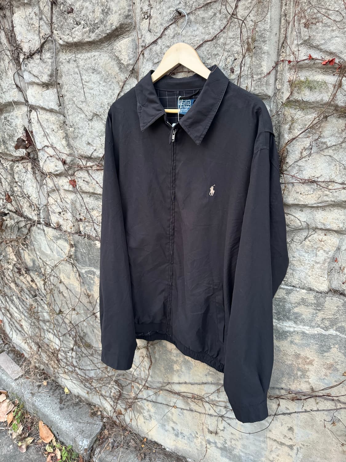 폴로 랄프로렌 스윙톱 헤링턴 자켓 포니로고 블랙 빅사이즈 상품이미지3