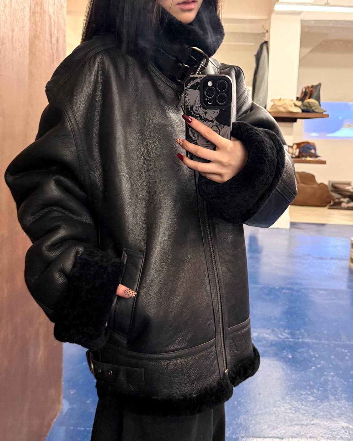 B-3 양가죽 양털 무스탕 상품이미지2