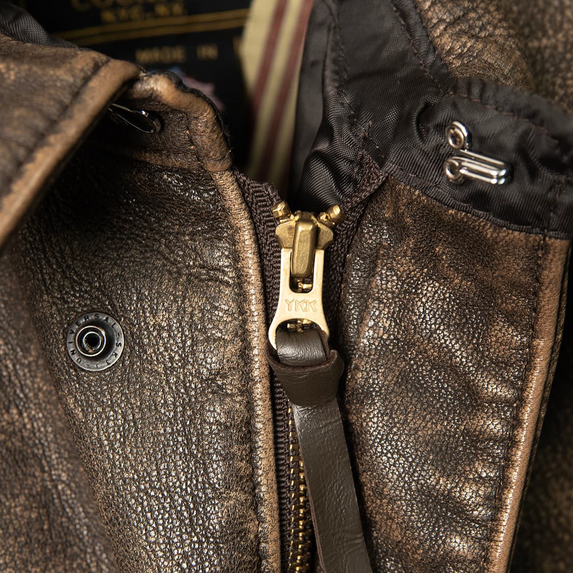 [3XL] COCKPIT USA A-2 레더 플라이트 자켓 고트스킨  상품이미지3