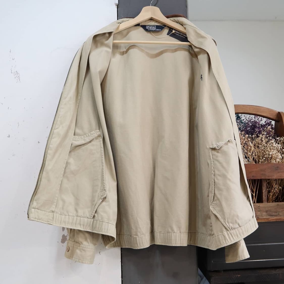 폴로 베이지 해링턴 자켓 상품이미지5