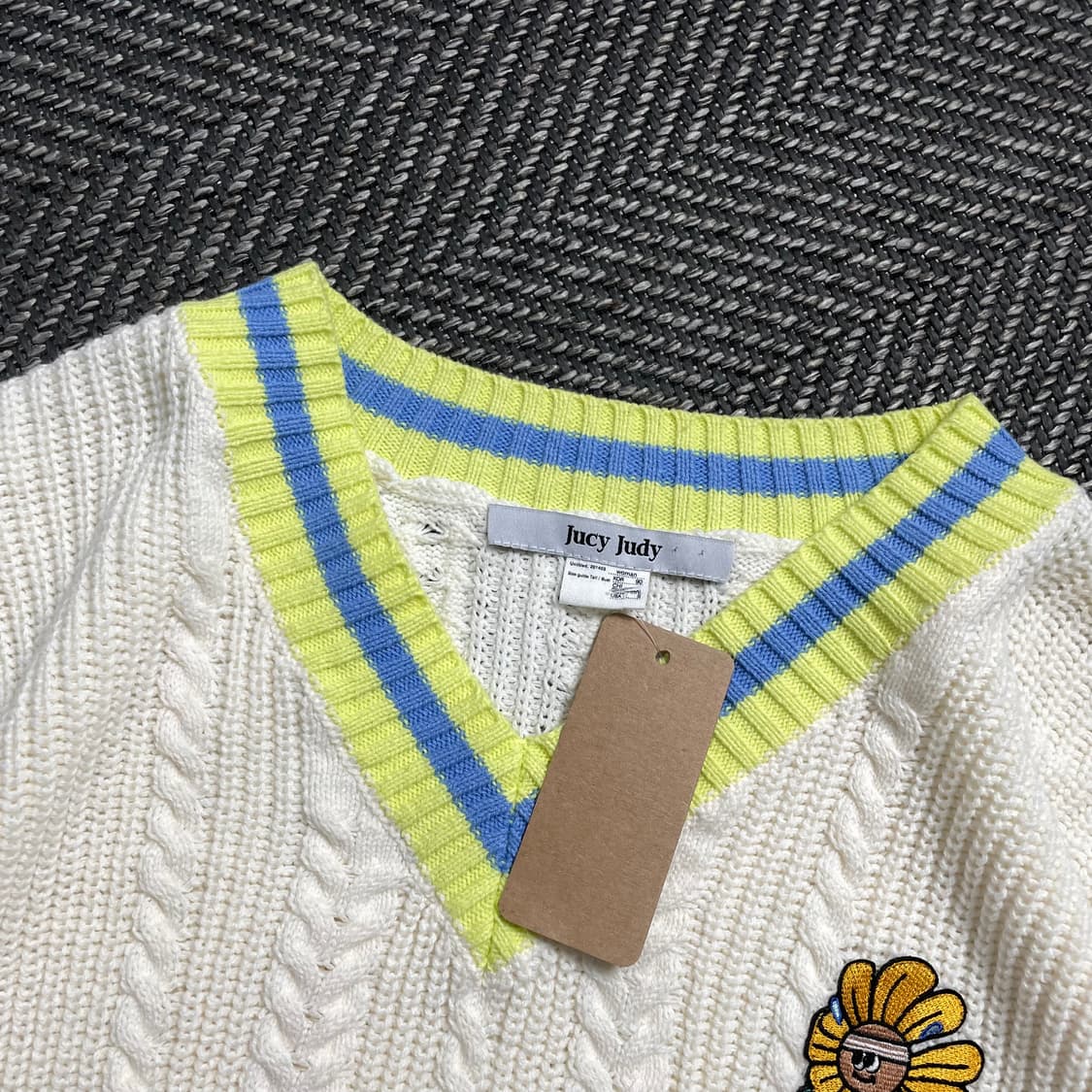 쥬시쥬디 케이블 아이보리 스웨터 니트 o 4565 상품이미지5