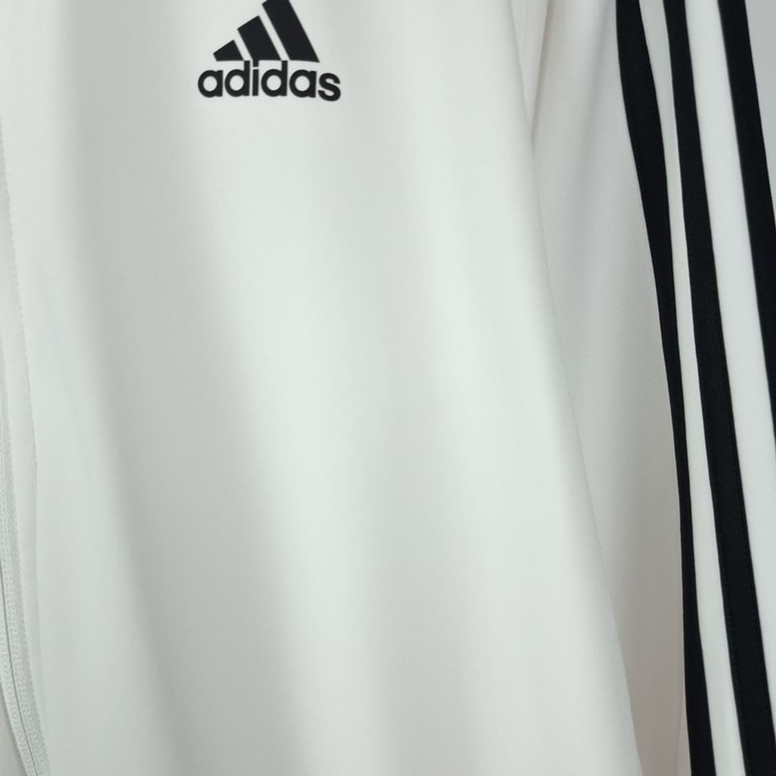 [아디다스] 로고 자수 삼선 화이트 져지 트랙탑 집업 자켓 M20122 상품이미지6