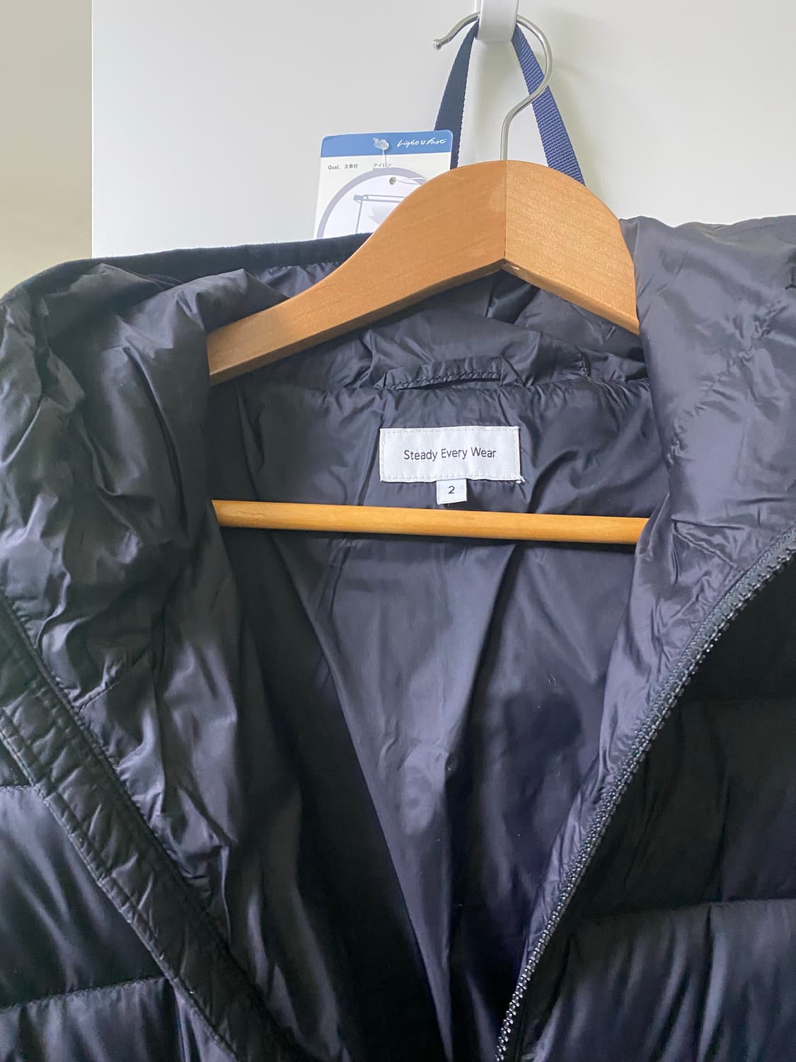 스테디에브리웨어 경량패딩 블랙 2사이즈 상품이미지3